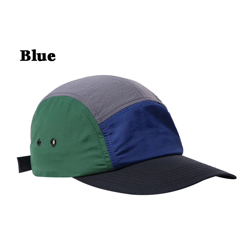 Mode verstellbarer Hut 5 Panel Kappe schnell trocknende Kappe Hysterese nhüte Unisex Baseball mützen Sonnen hüte – Detail 13
