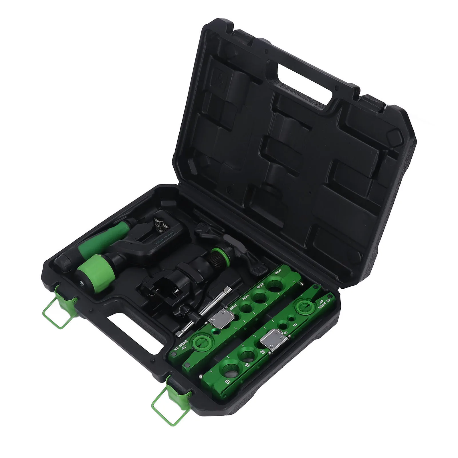 ST-806FT-L Flaring Tool Kit 45 Degree Eccentric Gantry Bearing Cutter Positioning Plate Rotary Burr Knife Tube Flaring Tools Set