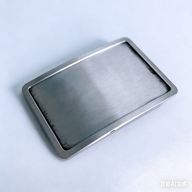 Antique Brushed Silver Rectangle Blank Belt Buckle for Engraving also US Stock Free Shipping BK-BL004AS