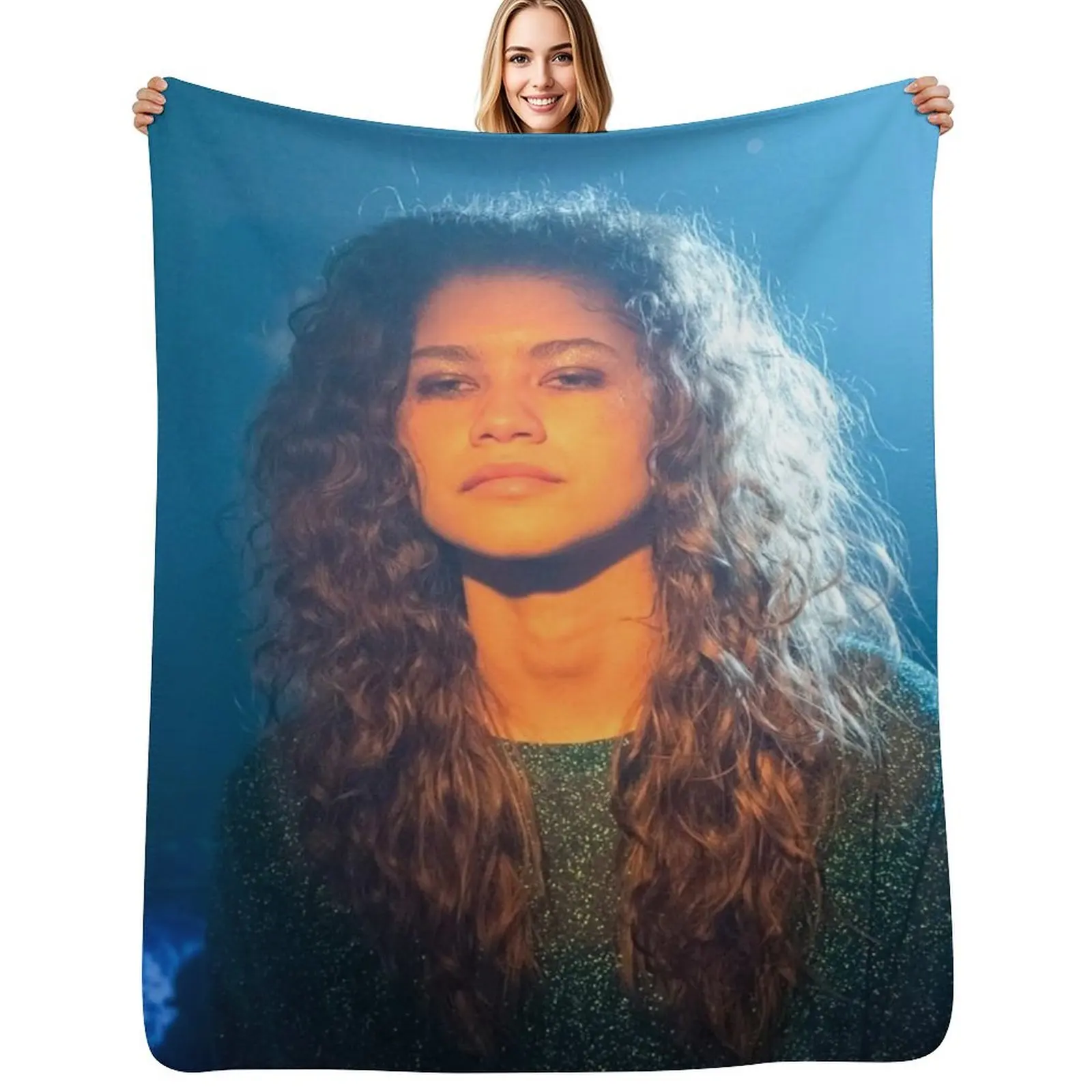 

Rue Bennett Dazed Euphoria Scene Throw Blanket Stylish Couch Blanket for Home Living Room