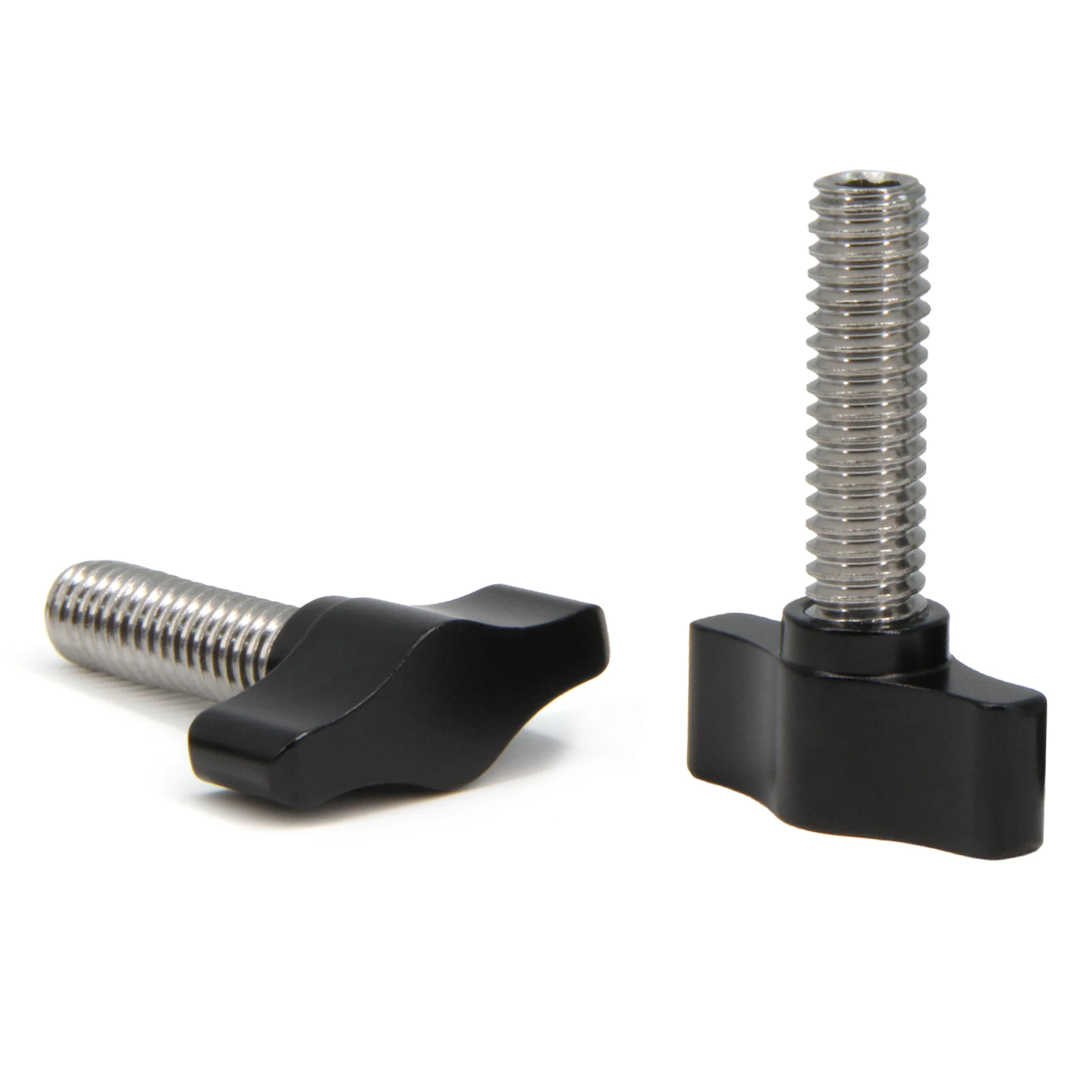 

Винты с накатанной головкой 5/16–18 x 1 дюйм, нержавеющая сталь с черной алюминиевой ручкой, стандартная крупная резьба, длина винта с накатанной головкой: 1 дюйм, 4 шт./упак.