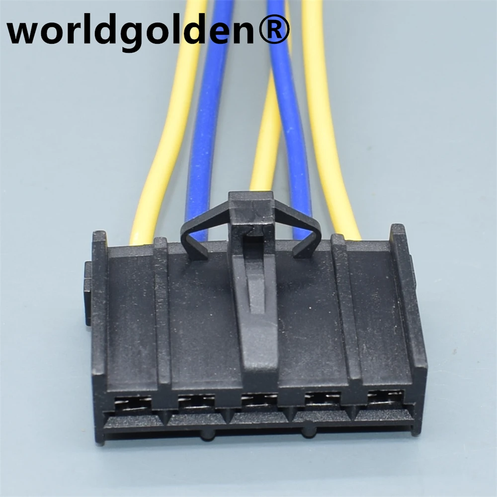 

worldgolden Auto 5 Pin 4.8mm DJ7052A-4.8-21 Female Harness Connector Auto Wire Connector