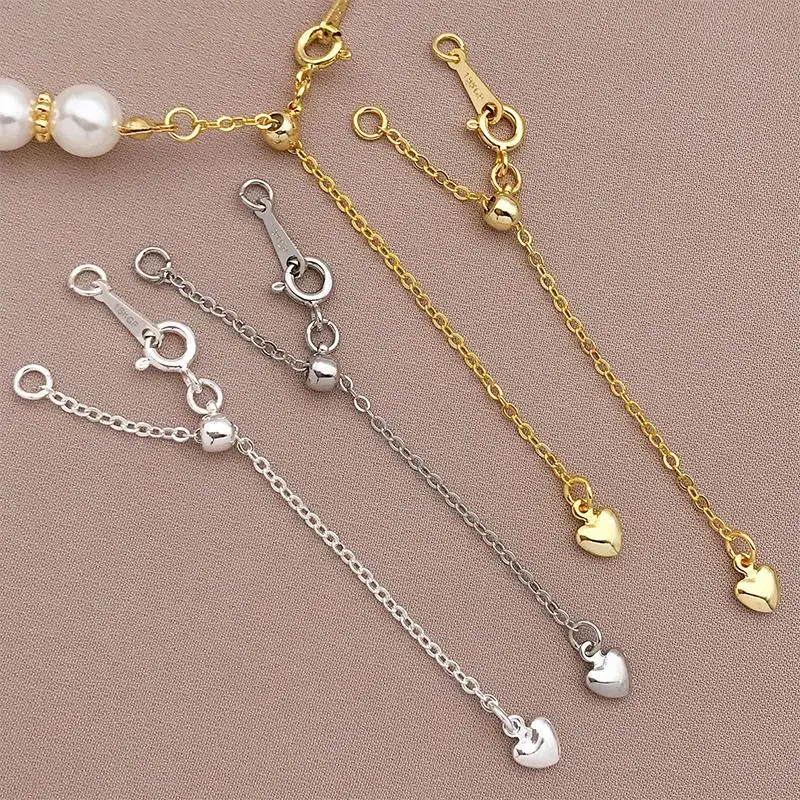 1Pcs Bracelet Accessories Metal Adjustable Extension Chains Bracelet Connectors For DIY Necklace Jewelry Making Supplies