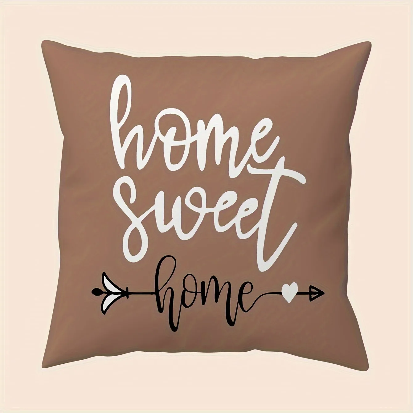 Brown geometric printed pillowcase modern minimalist home furnishing room decoration living room sofa chair cushion cover