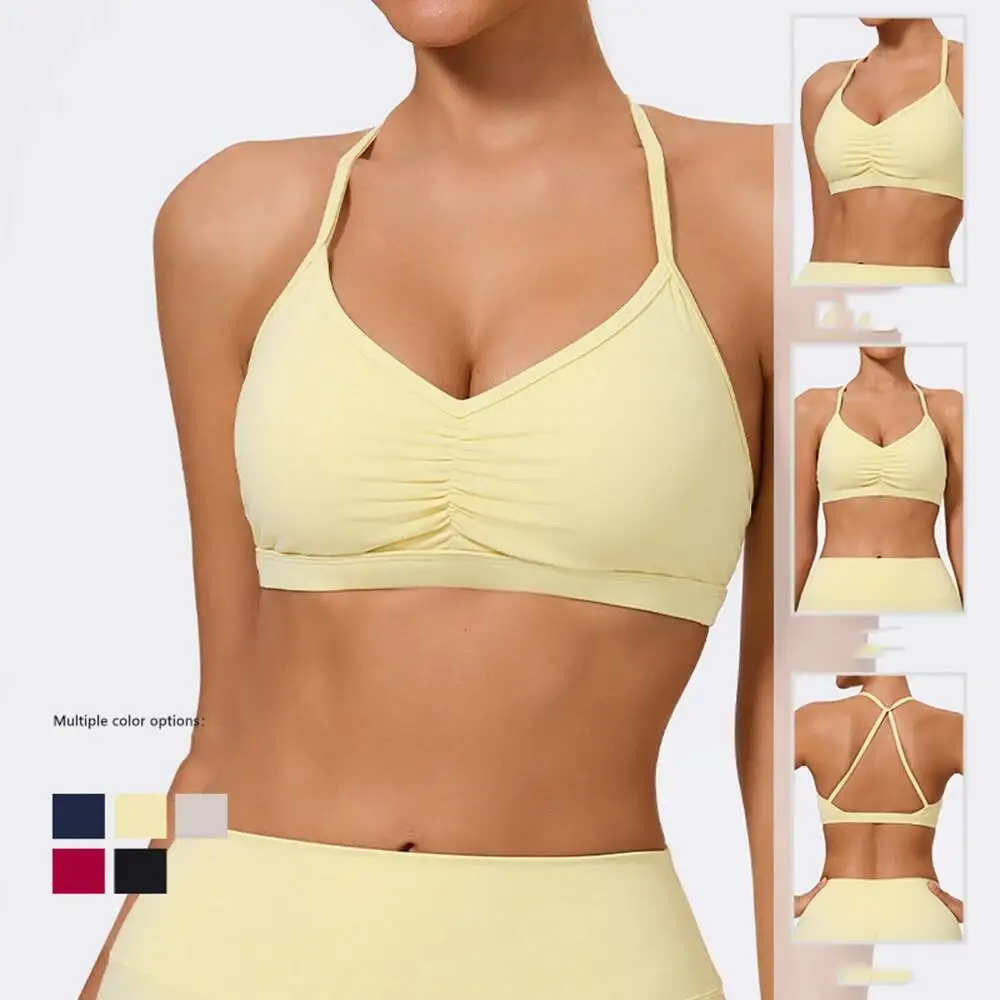 

Women S Close Fitting Tank Top Backless Sports Bra Quick Dry Running Yoga Fiess Clothing Cross Border Sportswear