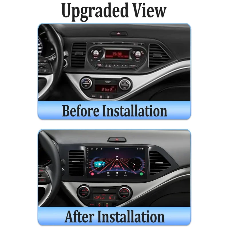 For KIA PICANTO Morning 2 2011 2012 2013 2014 2015 2016 Wireless Android 16 Car Radio Carplay BT GPS Navigation 5G WIFI DVD