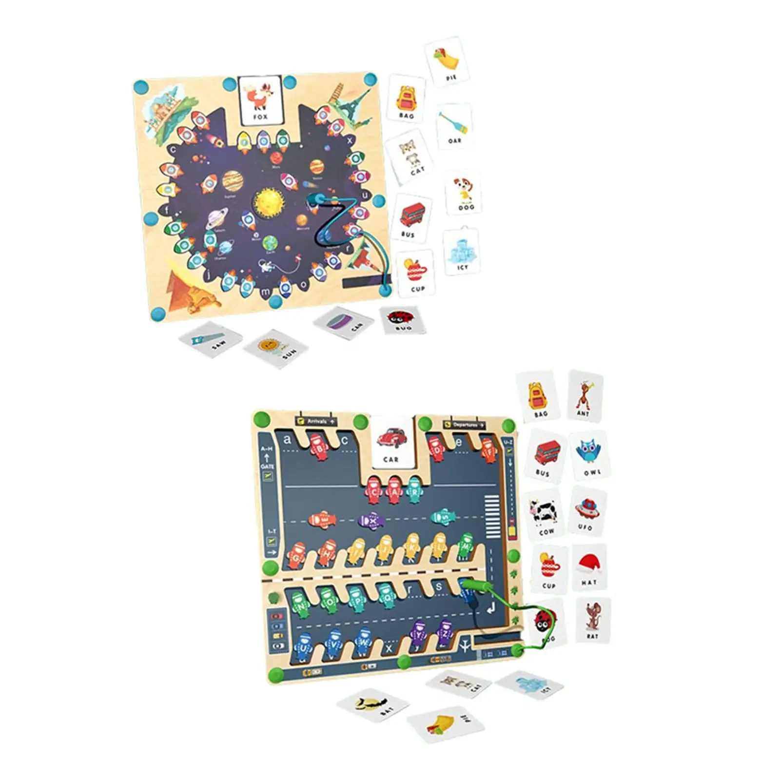 Hout Magnetisch Alfabet Doolhof Letter Puzzel Valentijnsdag Geschenken Voor Kinderen Fijne Motoriek Matching Letter Learning Voor Kinderen