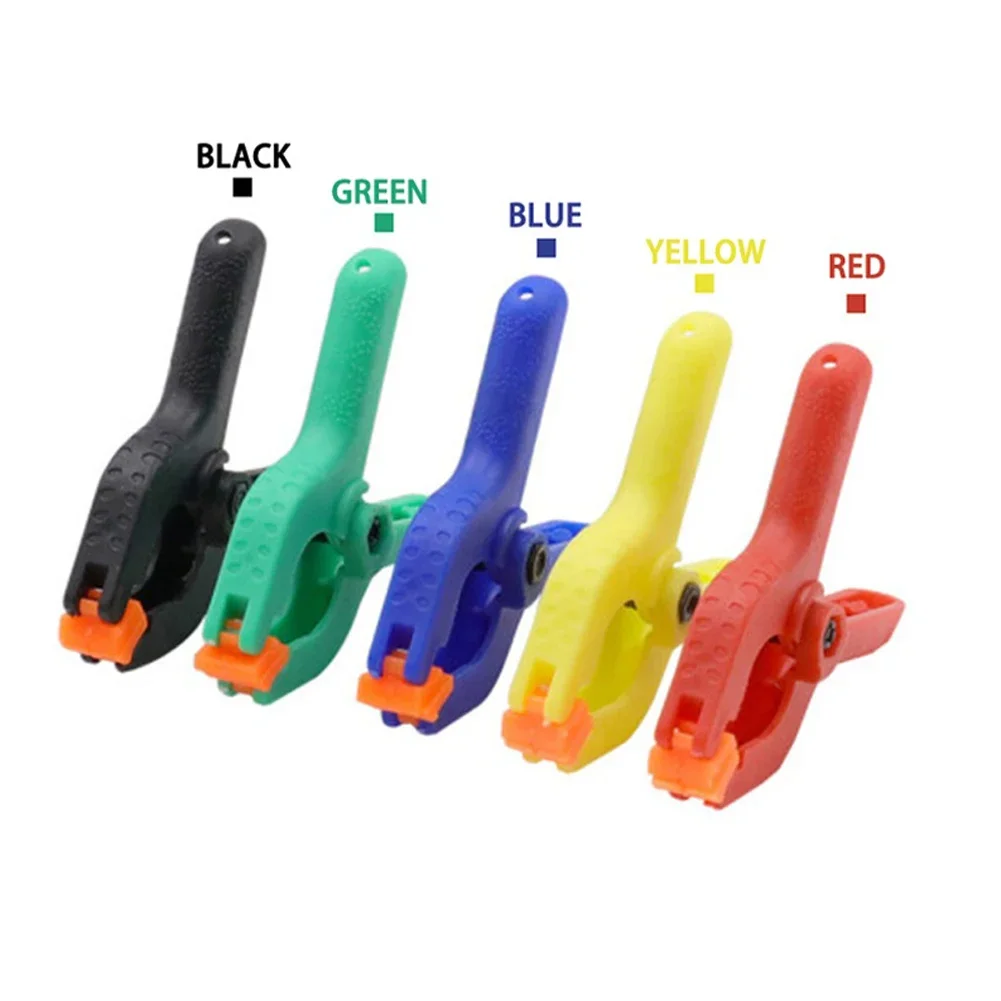 5pcs/Set Woodworking Clip Background Clip 2" Mixed Color Multicolor Nylon Woodworking Spring Clips For Gluing