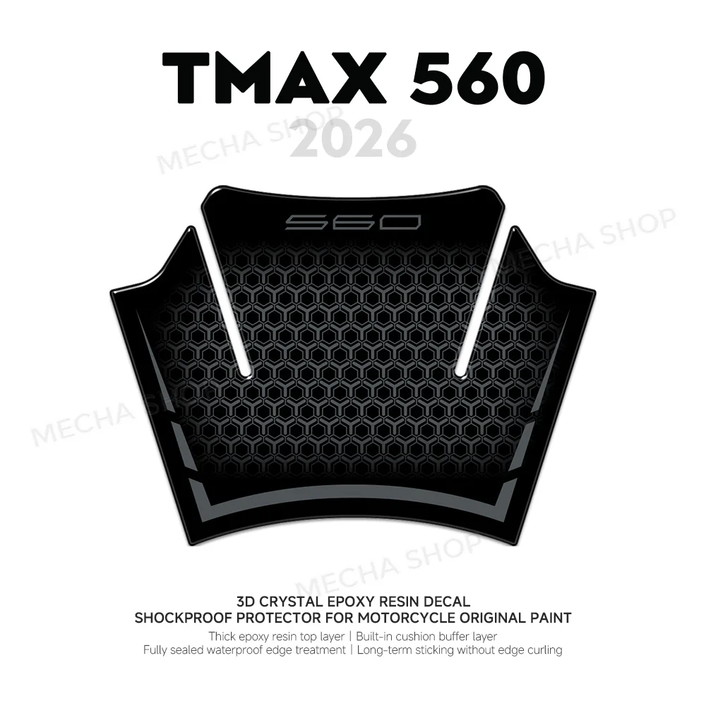 For TMax 560 TMAX560 2025 2026 Protection Accessories 3D Epoxy Resin Sticker Center Platform Decal Kit