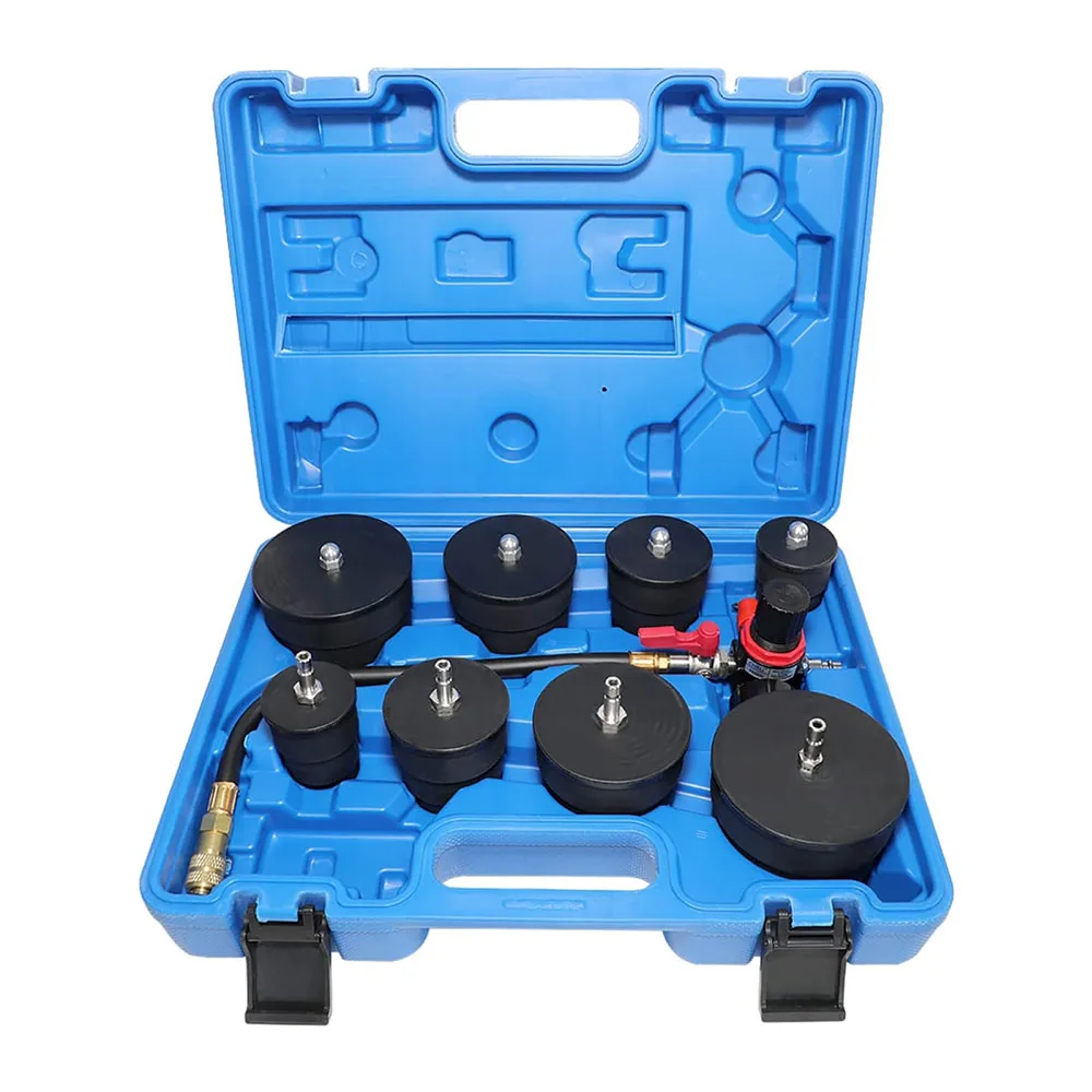 

9 Piece Turbo System Leakage Tester Tool Set Turbocharger Turbo Boost Leak Tester 1-3/8" - 3-1/2"