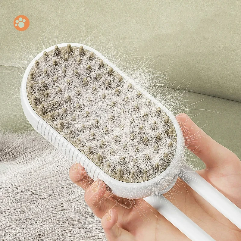 3 In 1 Cat Steam Brush Electric Cat Comb Pet Massage Comb for Cats Spray Water Cat Bath Brushes Pet Grooming Supplies