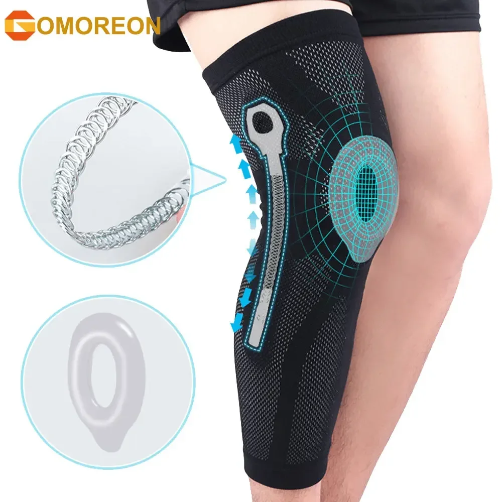 1/2Pcs Sports Lengthen Knee Pad Leg Sleeve High Elastic Breathable Non-slip Perspiration Compression Leg Warmer Men Women