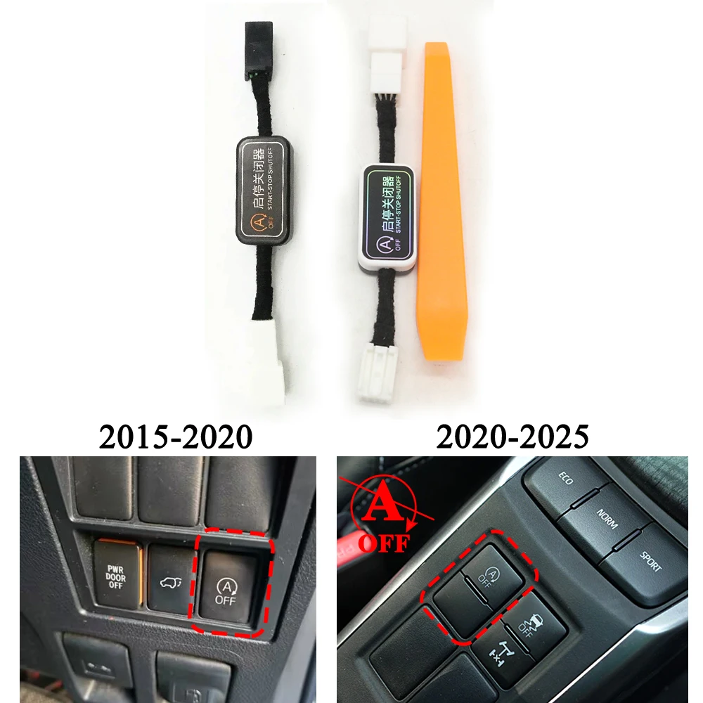 

For Toyota Fortuner 2015-2020 2020-2025 Auto Idle Start Stop Eliminator Engine Off Delete Canceller Disable Control Cable Plug