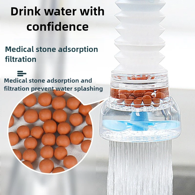 Filtri per l'acqua Rubinetto Testa antispruzzo Filtro per la purificazione dell'acqua da cucina Rotante retrattile con risparmio idrico Maifanshi