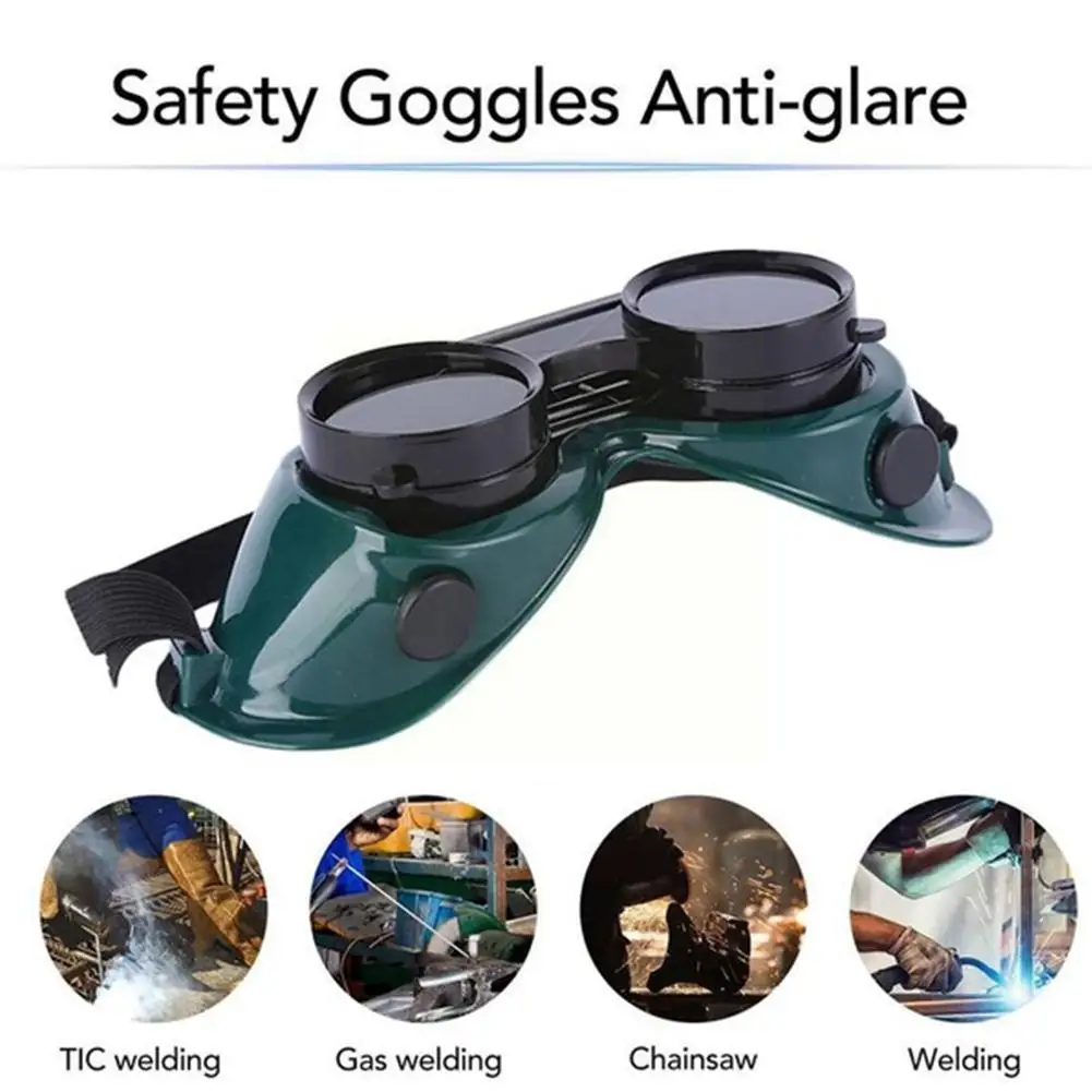 Anti-glare Protective Welding Glasses Portable Welding Flip Welder With Grinding Protective Goggles Safety Glasses Cutting R8Z9