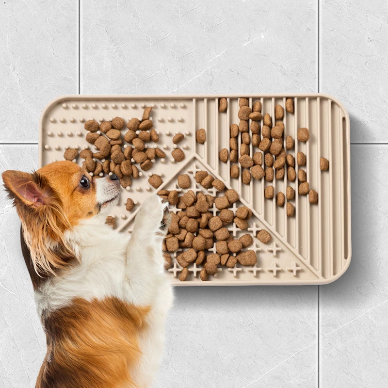 Silikonowa mata do lizania dla psów Pet Slow Food Plate Dog Bathing Distraction Silicone Dog Sucker Food Training Dog Feeder Supplies