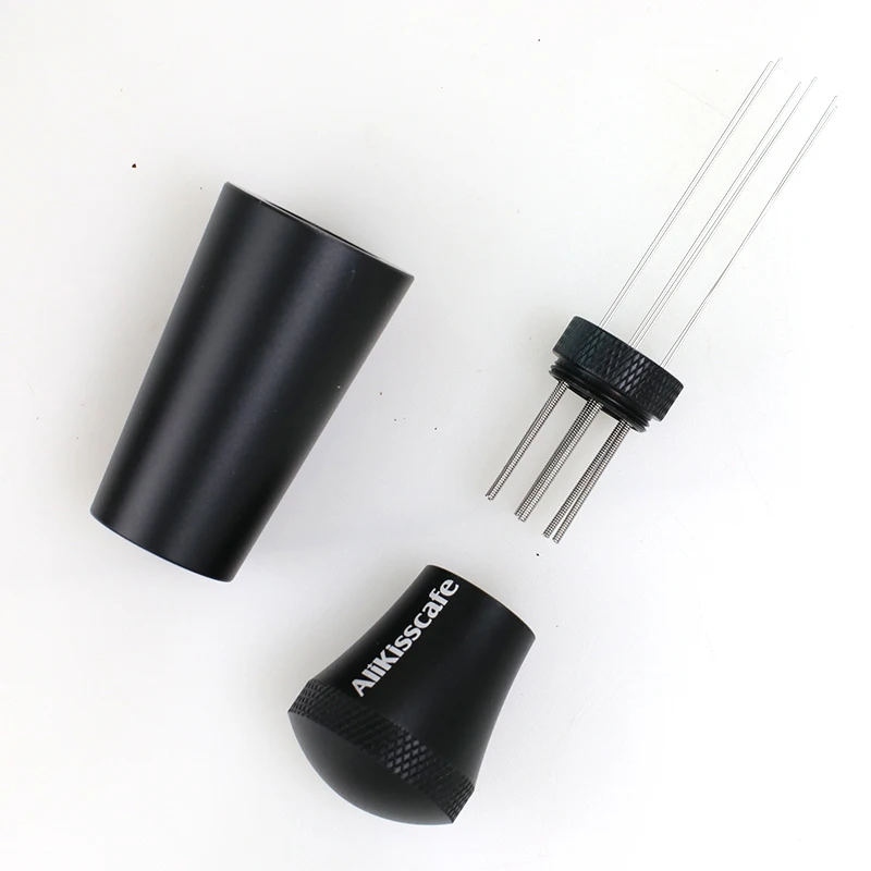 موزع إبر إسبريسو من الفولاذ المقاوم للصدأ ، آلة تقليب ، حامل تسوية ، أداة قهوة ، ملحقات باريستا ، 51: 54: 50: 58 #6