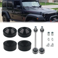 1155200 Strut Spacers Leveling Set Reduce Vibration Spacer Lift Kit Replacement Metal with 07-18 Jeep Wrangler JK Leveling Kit