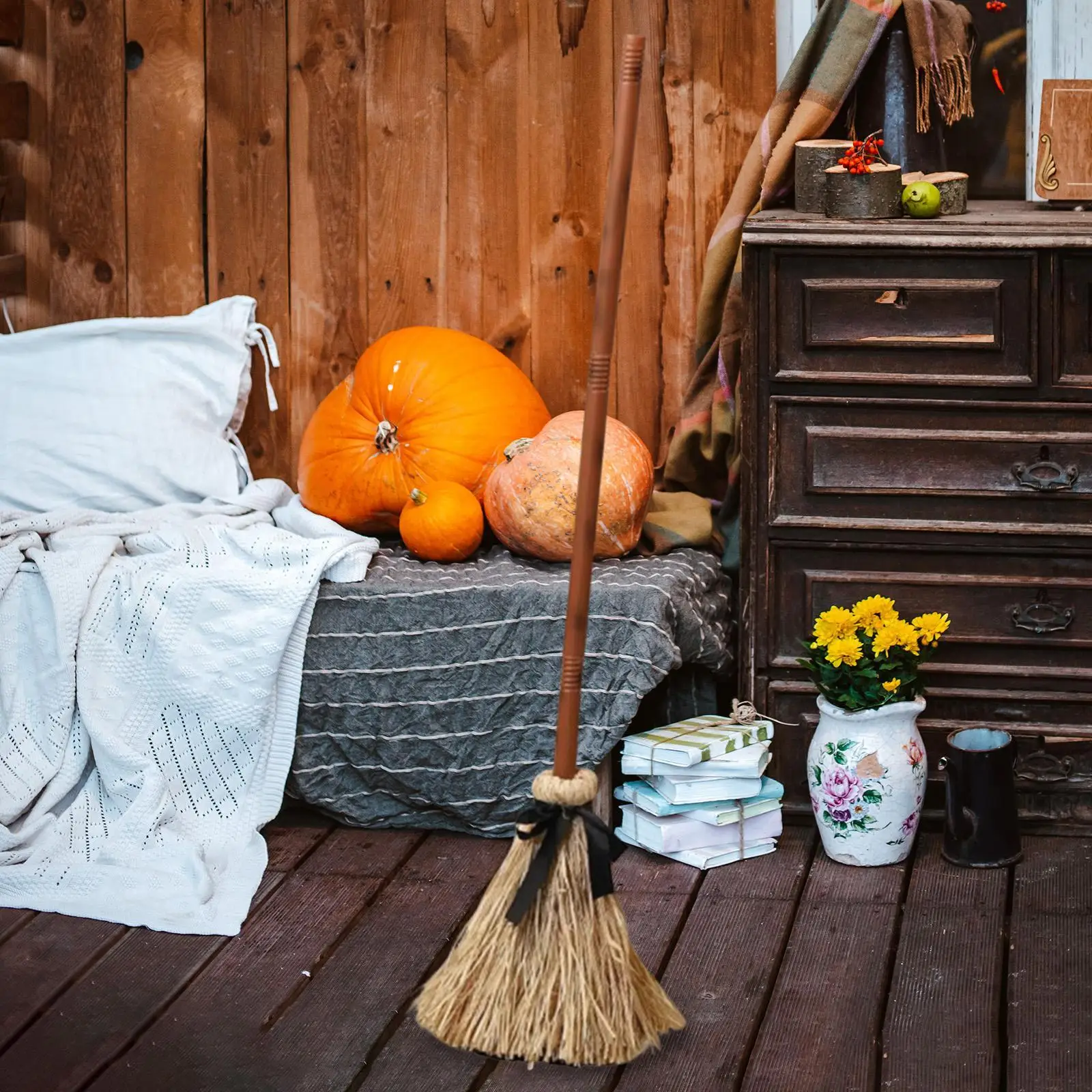 Halloween Witch Broom Animatronic Floating Broomstick Cosplay Prop for Carnivals Doorway Decoration view 4