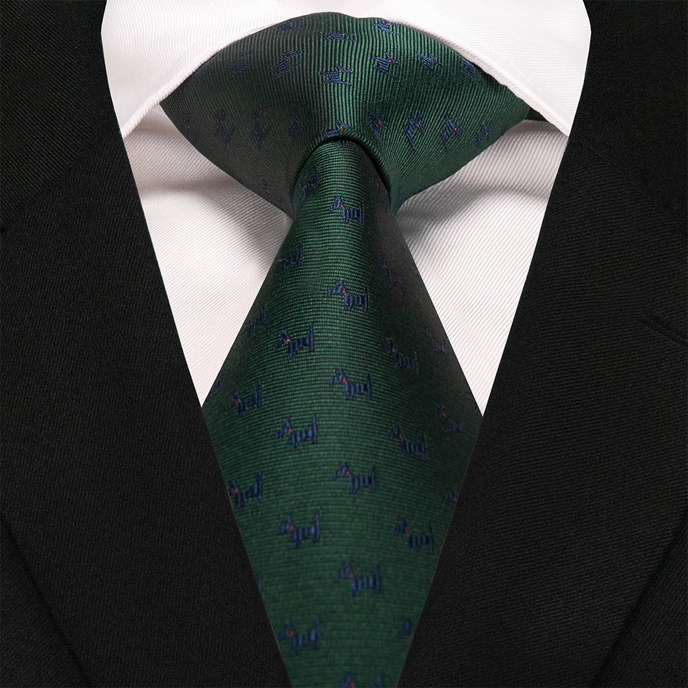 EASTEPIC 8 cm rot-blaue Jacquard-Krawatten für Herren, Herren-Krawatte, hochwertiges Accessoire, Geschäftsgeschenk, Fuchs, Drache, Flamingo, Schnecke, Ente, Tier – Detail 27