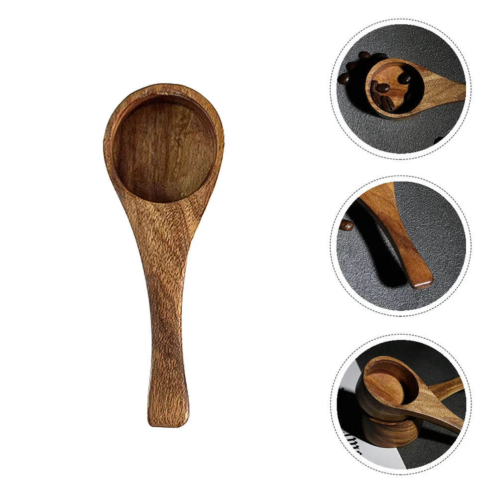 

1 шт., совок из тикового дерева, кухонный мерный инструмент, мерная ложка для кофе, деревянные мерные ложки, практичное длительное использование