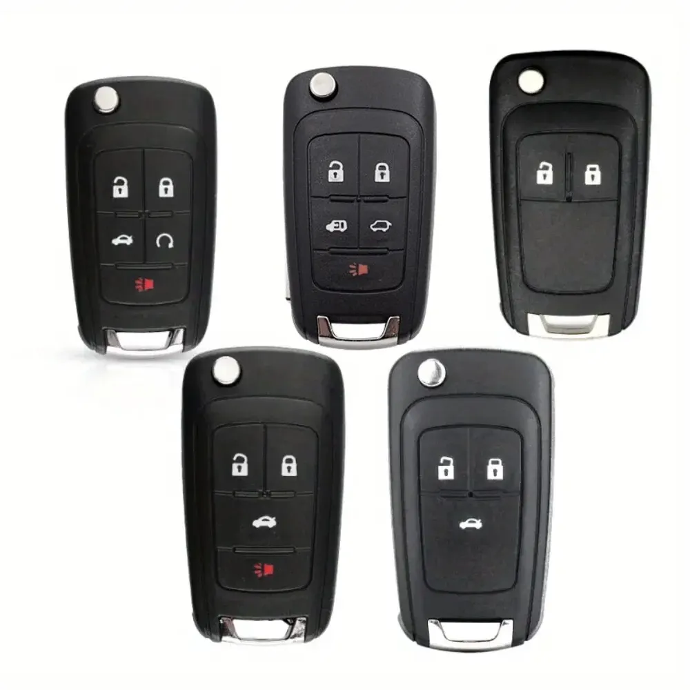 Car Key Shell Vehicle Folding Car Flip Remote Control Key Replacement Remote Control Key Shell For Chevrolet Buick