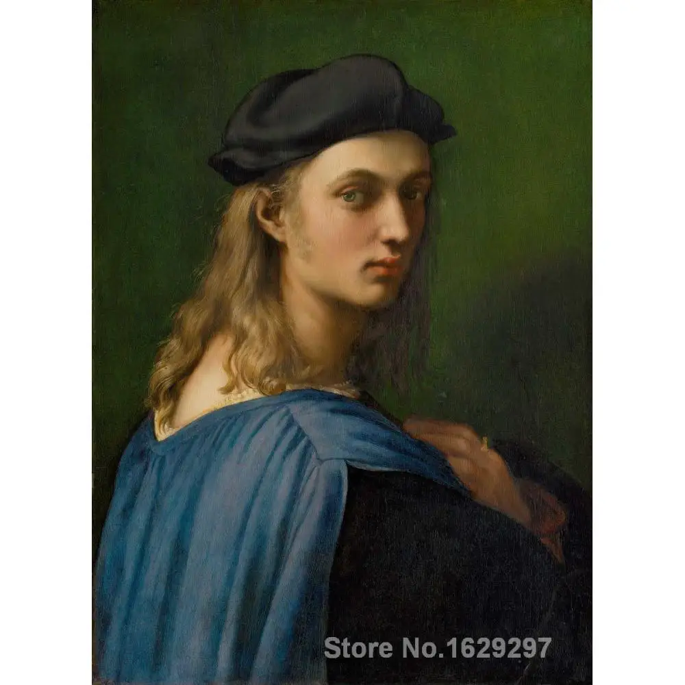 

Classic Picture Portrait Oil Painting Bindo Altoviti Raphael Sanzio High Quality Hand Painted for Room Wall Decoration