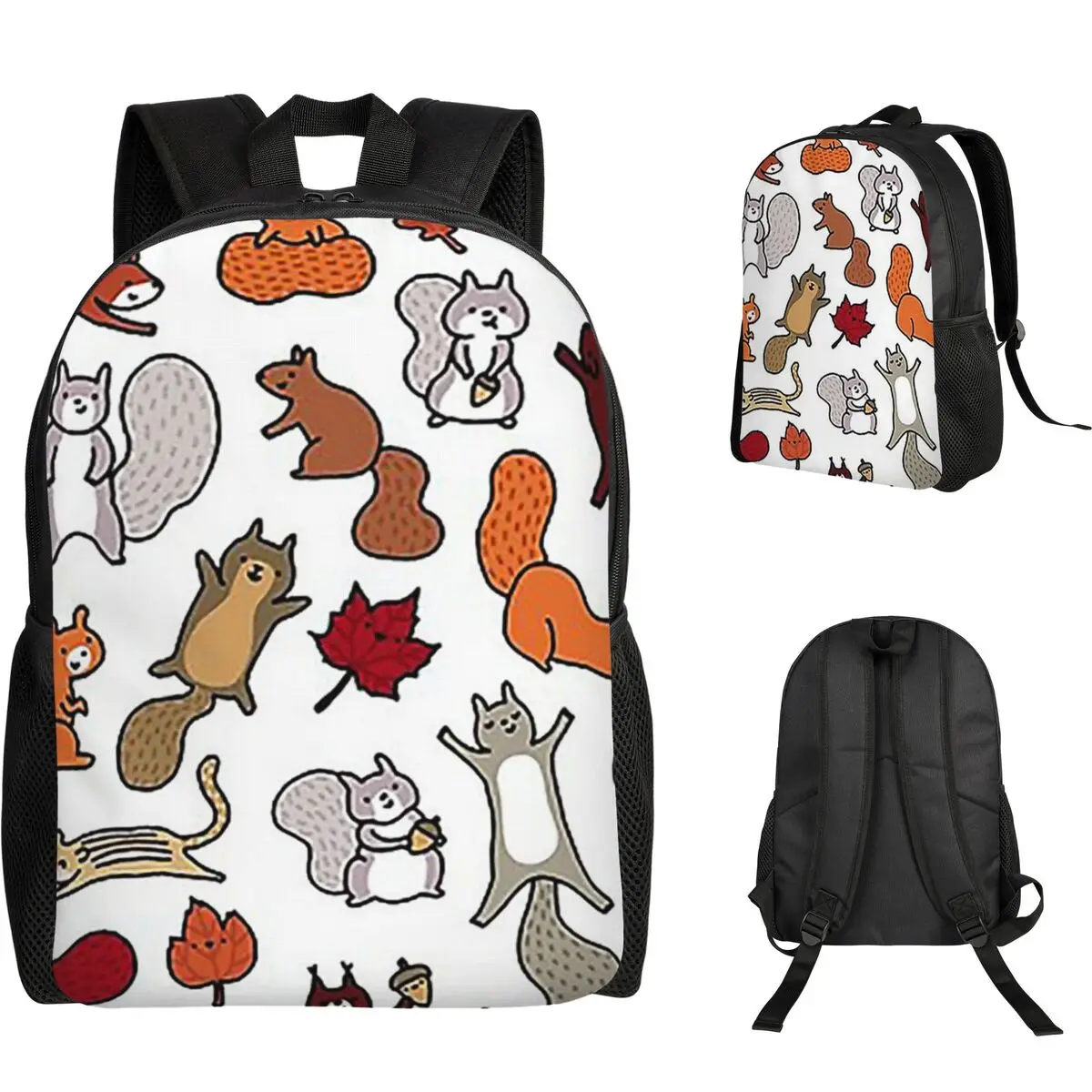 

Рюкзак с рисунком белок на осень, школьная сумка для мальчиков и девочек, сумка для книг, школьная сумка, сумки через плечо для ноутбука