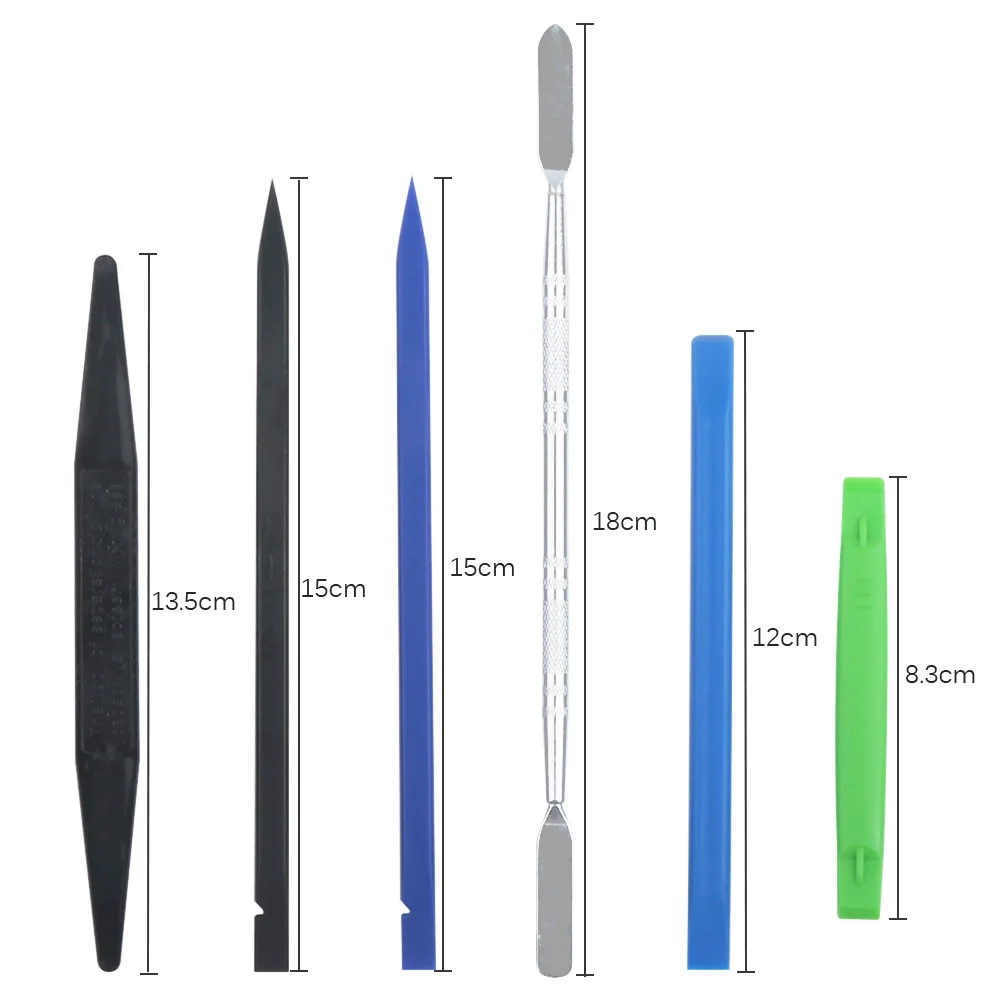 6 in 1 strumento di apertura professionale Kit di riparazione del telefono Spudger in metallo Spudger in plastica di Nylon antistatico per strumenti di leva elettronica