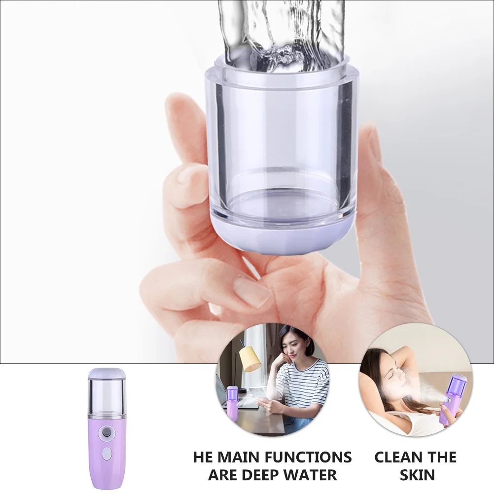 

1pc Nano Facial Mister Portable Usb Rechargeable Mist Humidifier For Deep Hydration Skin Care Water Oil Balance Face Steamer