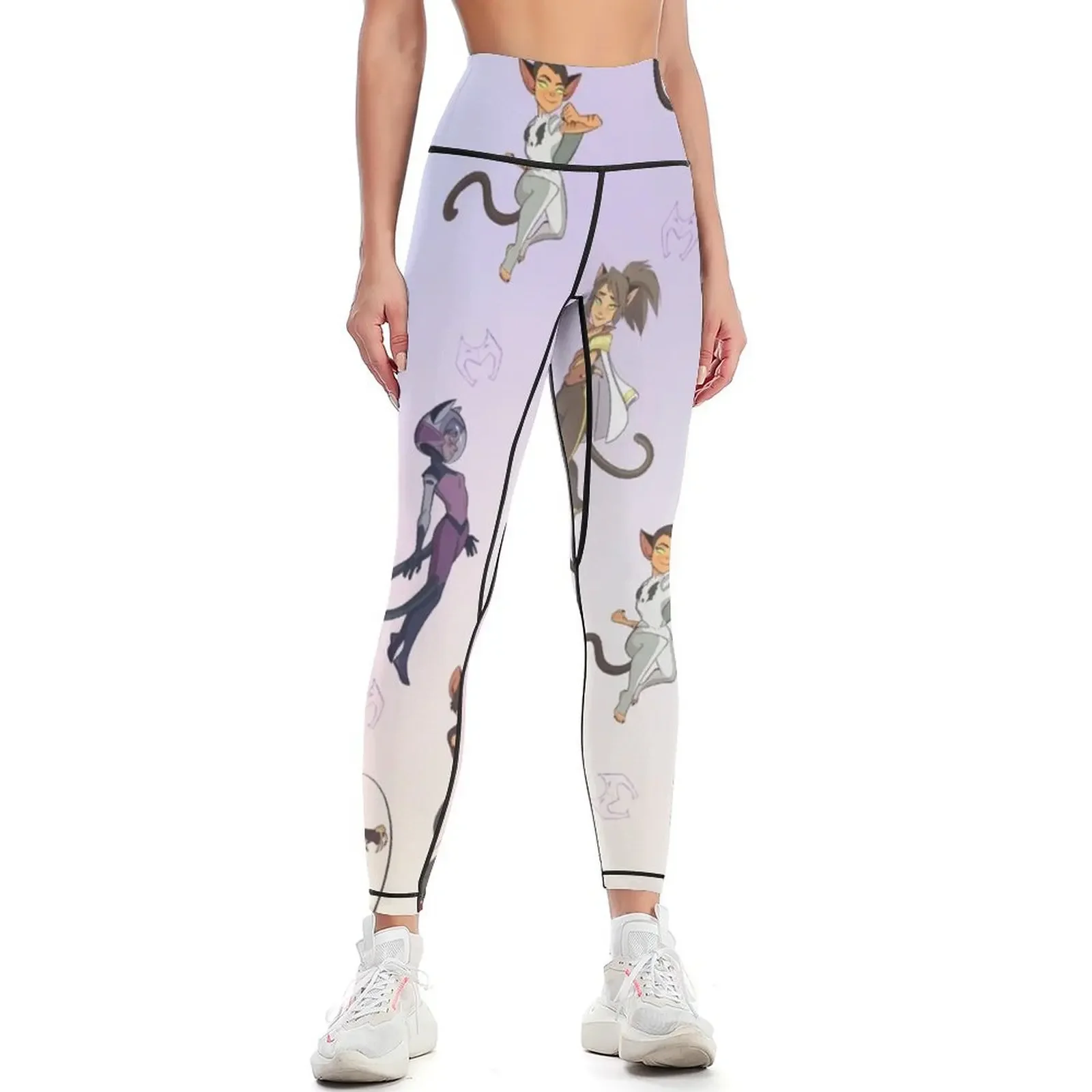 

Catra Patern Leggings gym sportswear woman Golf wear push up legging Jogger pants Womens Leggings