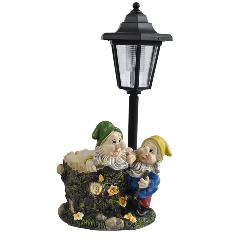 New Crafts Ornament Rabbit Solar Light Spring Garden Balcony Entrepreneurial Flower Pot Ornament