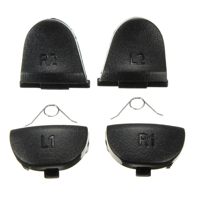 Replacement L1 R1 L2 R2 Trigger Buttons Kit With 2Pcs Spring For Sony PS4 Controller Accessories Gamepad Button Repair Parts