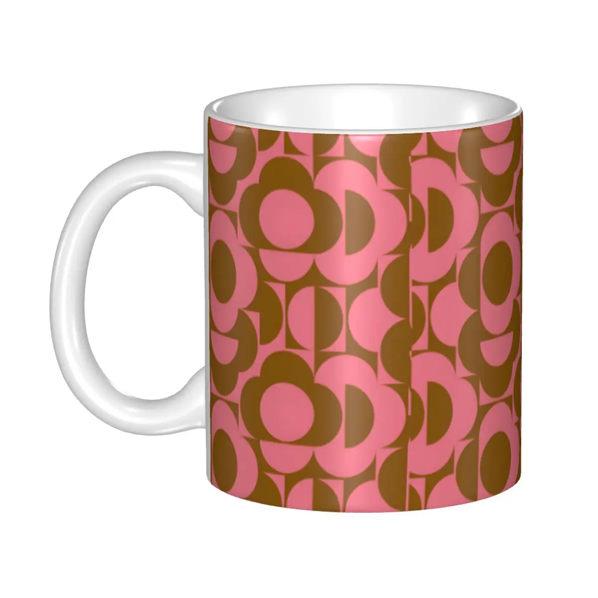 Customized DIY Orla Kiely Floral Ceramic Mugs Mid Century Scandinavian Coffee Cup Creative Present
