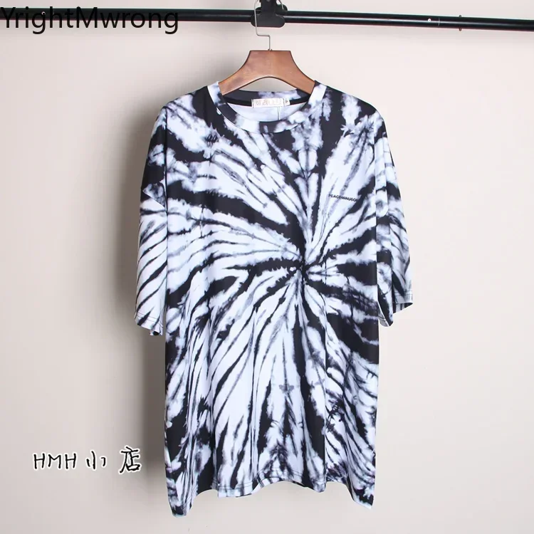 Tie Dye Gradient T-shirt Hippie Skateboard Harajuku Graphic T Shirt Streetwear Tee Hip Hop Fashion Oversized Punk Top Casual