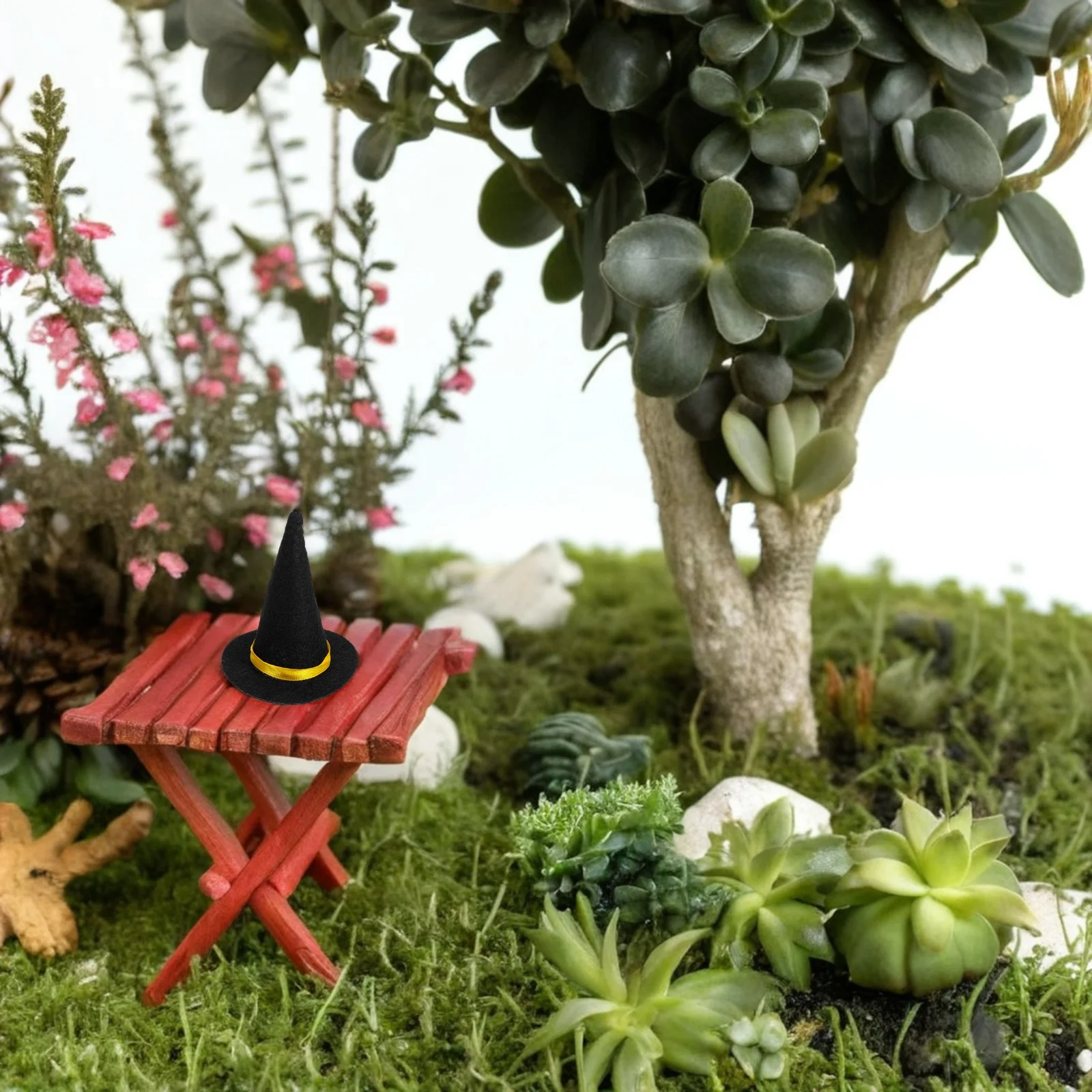 

20Pcs Tiny Witch Hats Halloween Bottle Toppers Felt Mini Hats Party Decoration DIY Crafts Halloween Party Decorations