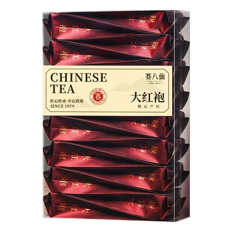 Juego de Té Chino Famoso Dahongpao Tieguanyin, Bolsa de Embalaje Alargada y Gruesa, Bolsa de Té de Papel de Aluminio con Logotipo Personalizado