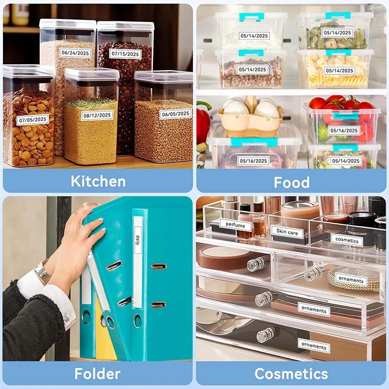 12x40 Thermo-Aufkleber, selbstklebende Rolle, farbiges Etikettenpapier für tragbare Drucker, Name, Reiseetikett, Anhänger, Haushalt, Büro, Aufbewahrung