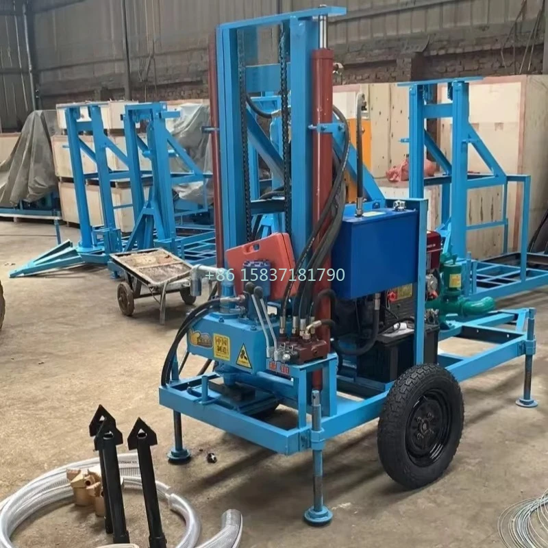 

Portable Deep Water Well Drilling Rig Machine Bore Hole Well Farm Boring Borehole 100m Drill Rig Small Mini Drilling Rig Machine