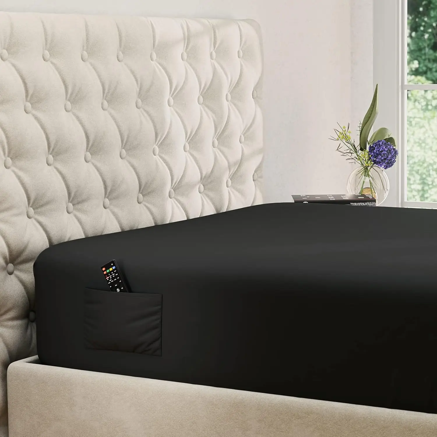 

King Fitted Sheet Only - Extra Deep Pocket Fitted Sheet - Fits Up To 21 H Mattr - Deep Pocket King Sheets - Hotel Luxury -