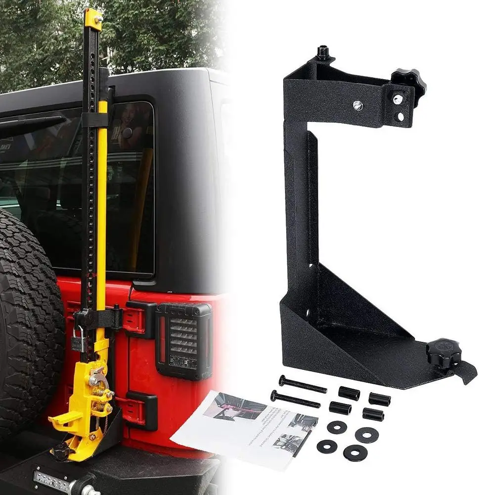 

Кронштейны для крепления домкрата Offroad Jack Mount для Jeep Wrangler JK 2007-2017, простая установка, экономия места