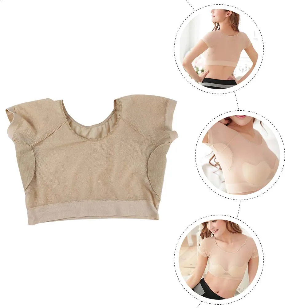 

Underarm Sweat Pads Women Polyester Vest Washable Reusable Armpit Shield Breathable Sports Proof Shirts Sweat Vest