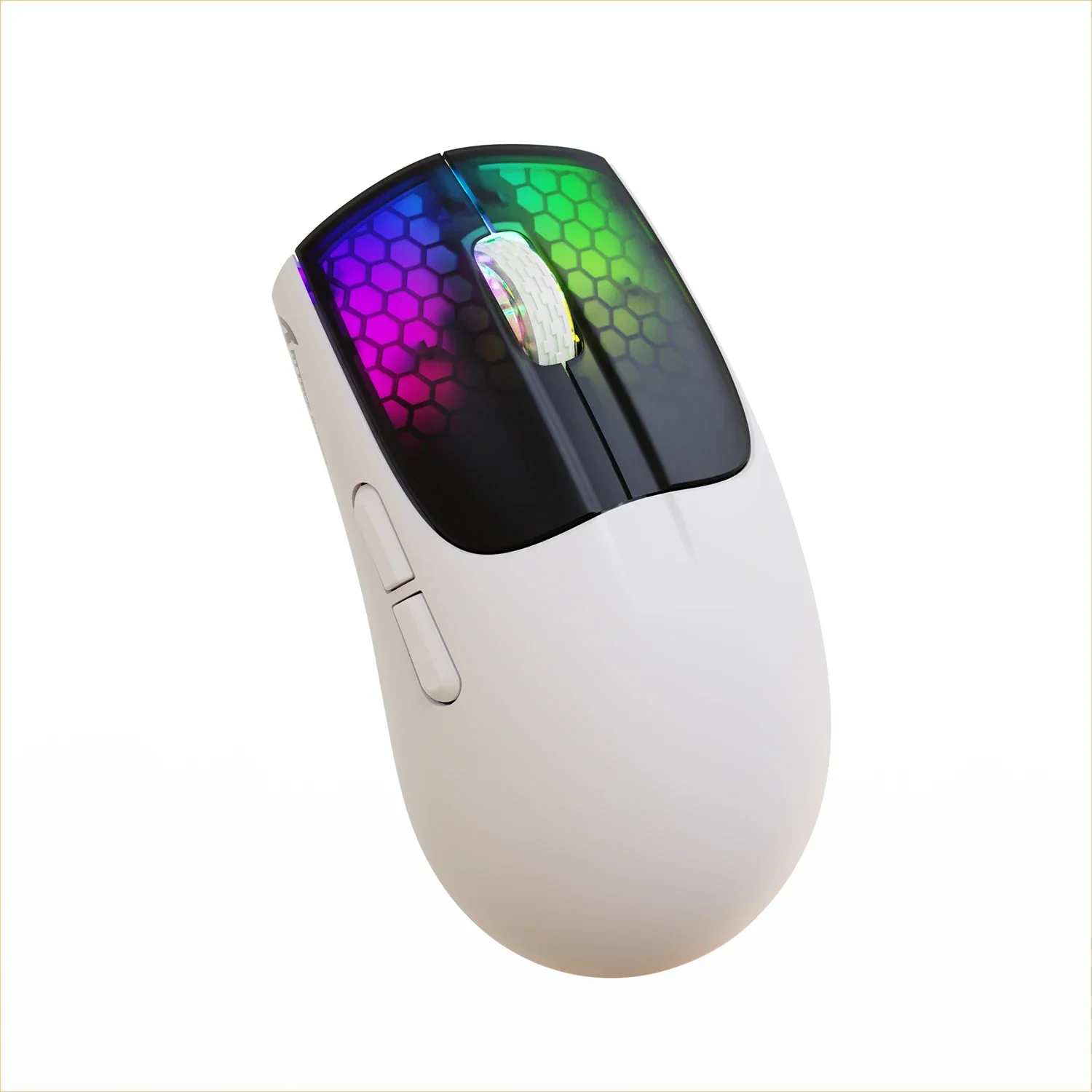 Attack Shark X5 Tri-mode Mouse, Iluminação RGB, Lightweight Game Mouse, Requintado, Laptop Portátil Pequeno, 49g