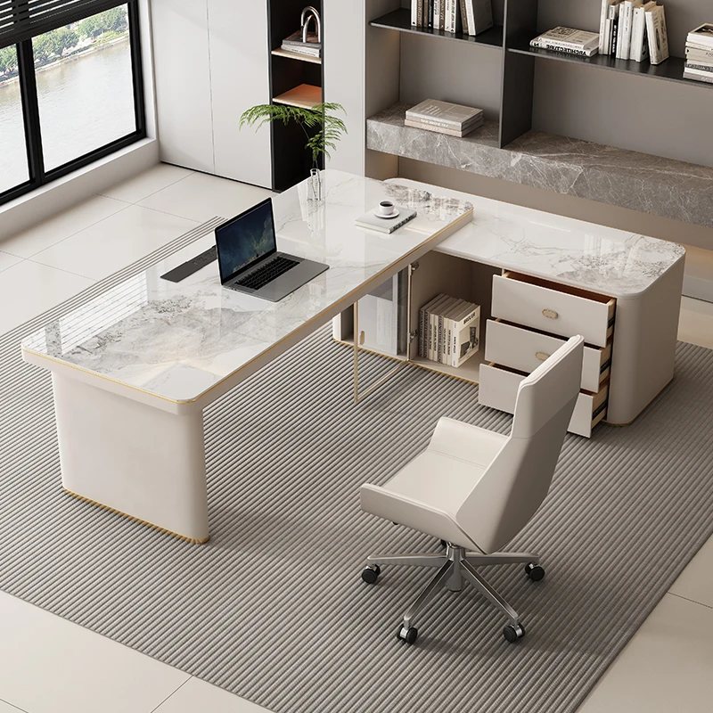 

Скандинавский рабочий дизайнерский офисный стол неправильной формы, легкий роскошный офисный стол, минималистичный современный офисный стол, бюро XYOD