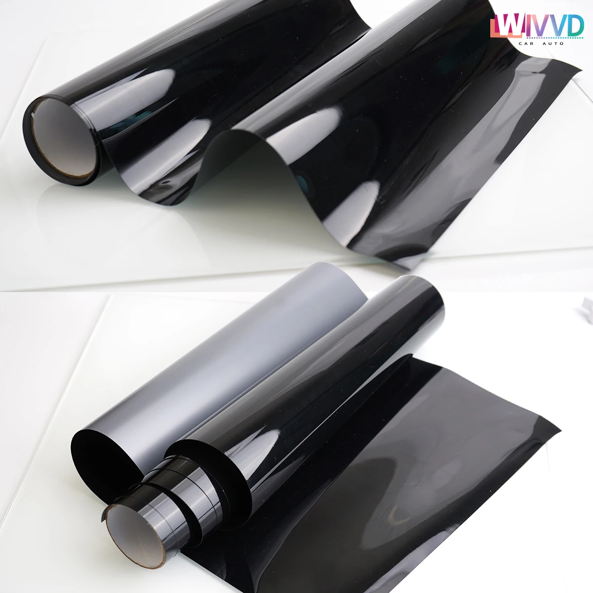 Ultra Gloss PET Piano Black Vinyl Wrap Film Sticker Glossy Black Self Adhesive Vinyl Bubble Free Console Computer Laptop Skin