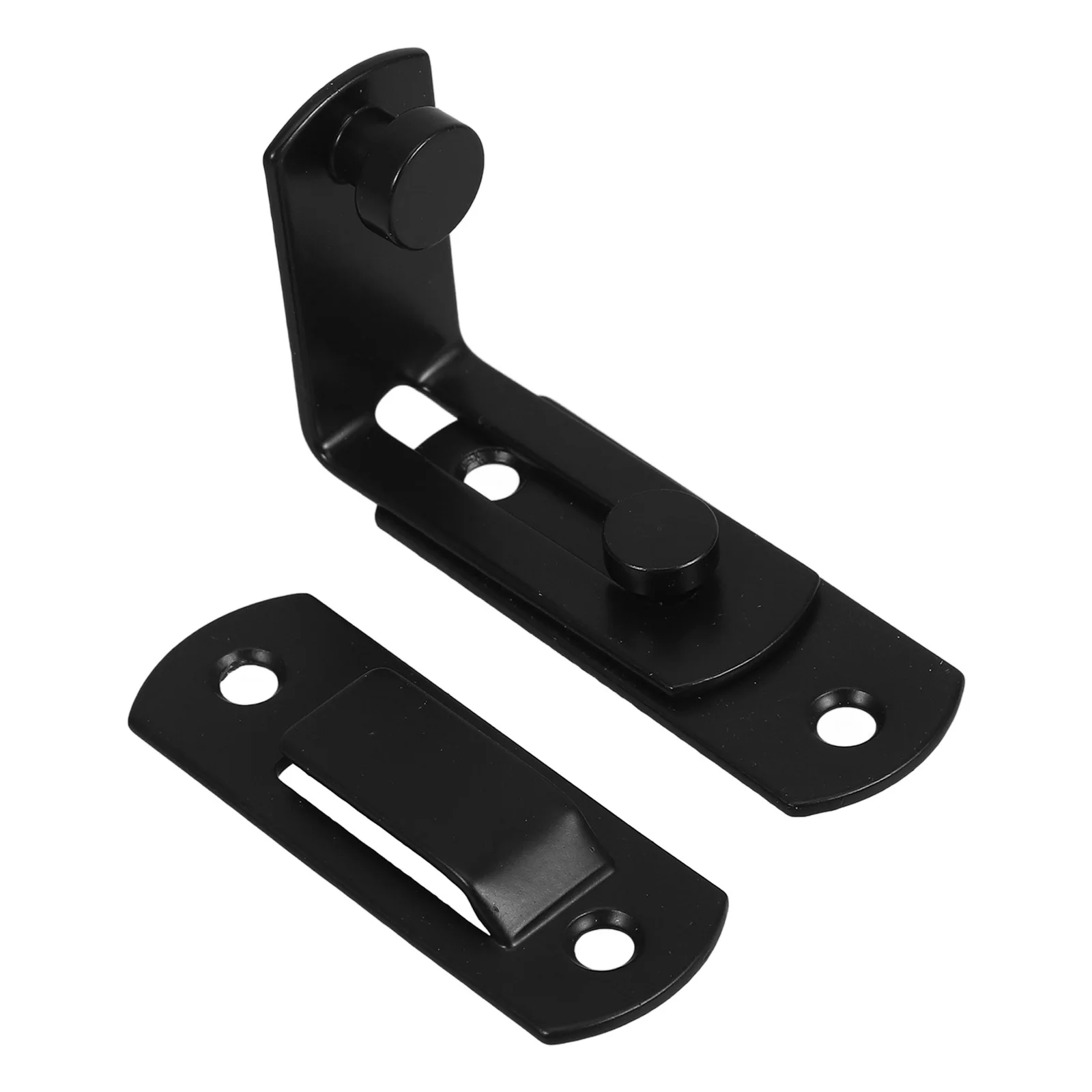 

1Set American Style Barn Door Sliding Lock Carbon Steel Heavy Duty Latch for Garden Shed Door Security Privacy Protection