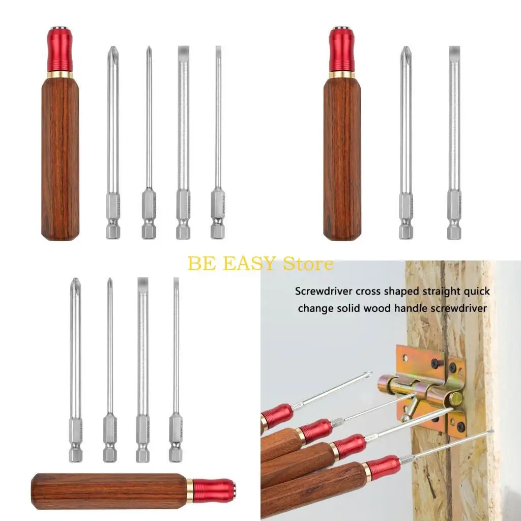 

E28F Отвертка с деревянной ручкой Профессиональная отвертка с деревянной ручкой Ручной инструмент