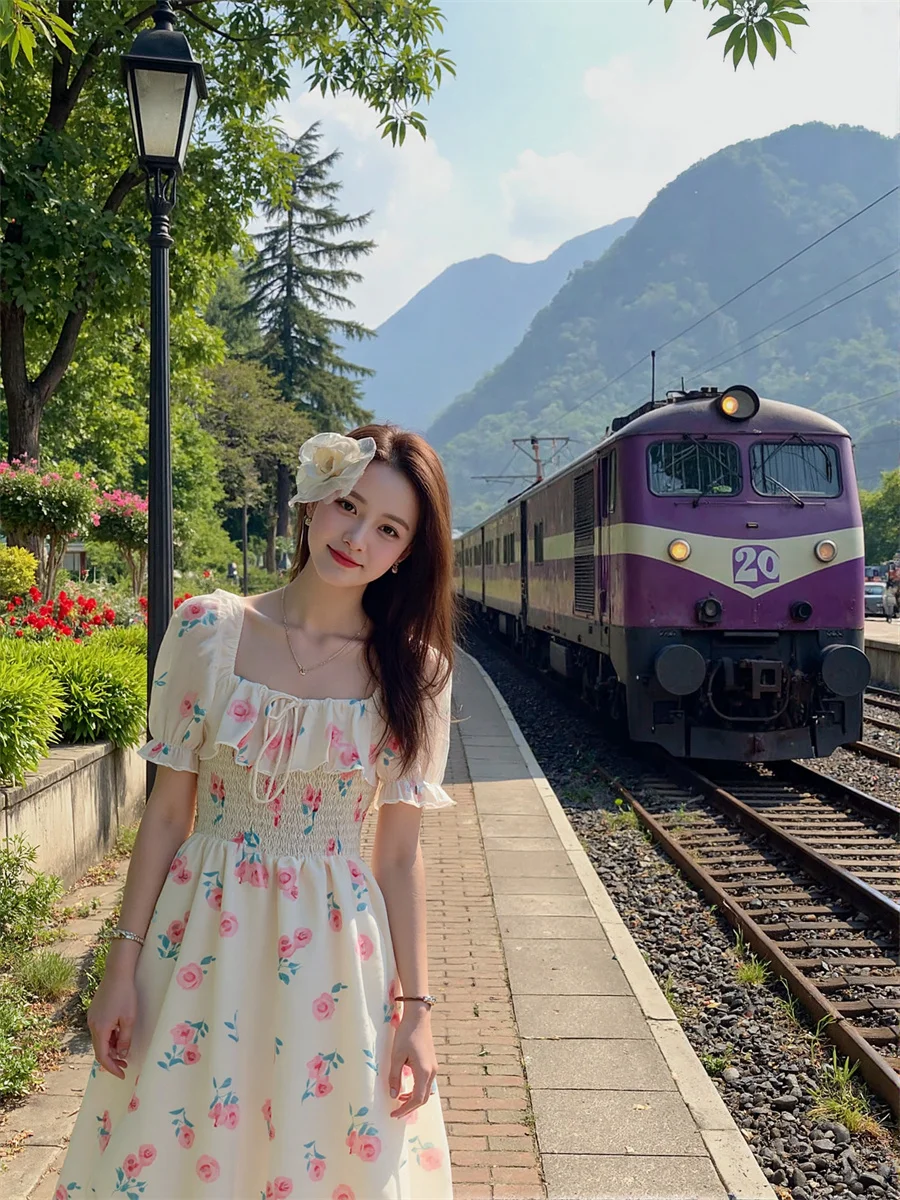 Women'S Dresses Elegant Woman For Party A-Line French Style Side-Slit High-Slit Splited Splitting Cut-Out Cutout Hollow-Out