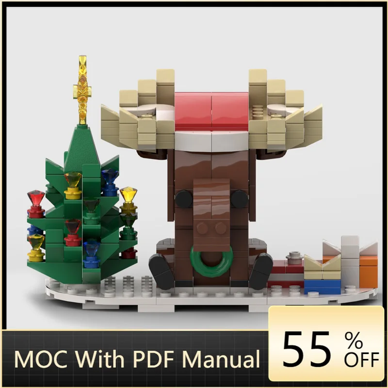 

321 PCS Moose Xmas Edition Model Building Blocks DIY Creative Assembly Bricks Display Toys Sets Children Adults Christmas Gifts