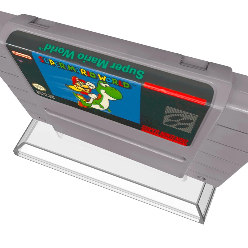 Per SNES Game Cartridge Stand Clear Game Card Display Holder per SNES Game Cartridge Game Card Grip accessori